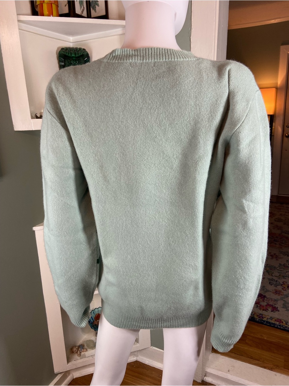 Uncle Studios US Autograph Cursive Sweater Jumper Wool Cashmere Blend Medium M - Picture 7 of 11